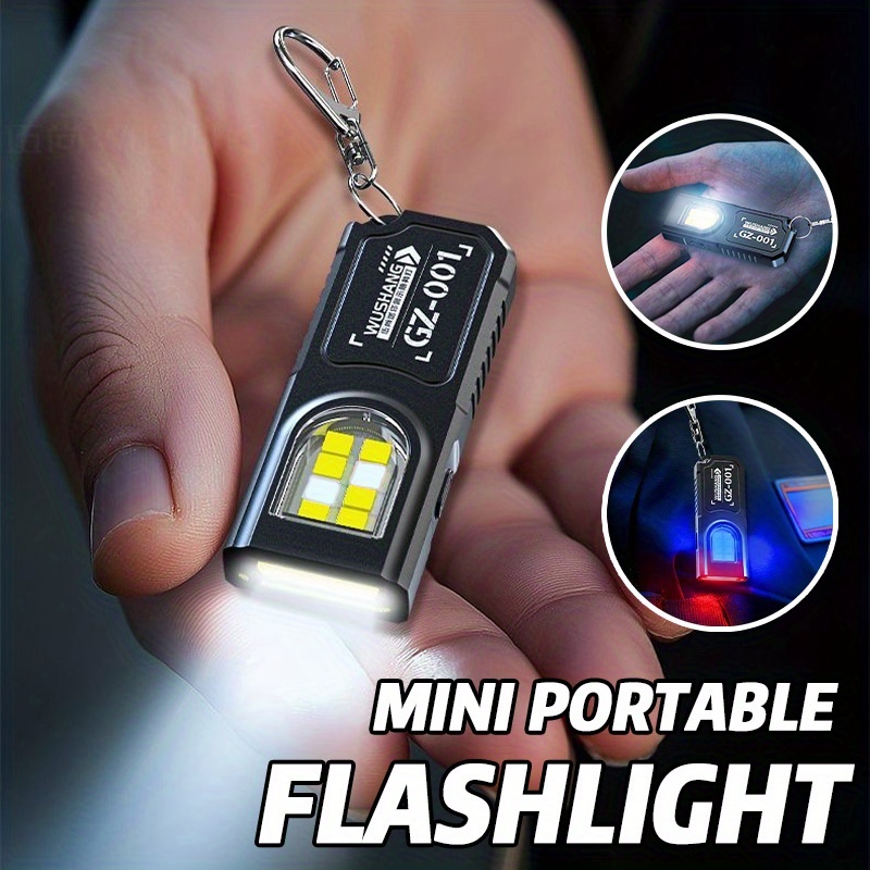 Outdoor Adventure Camp - Мощный мини-фонарик COB LED на брелоке,