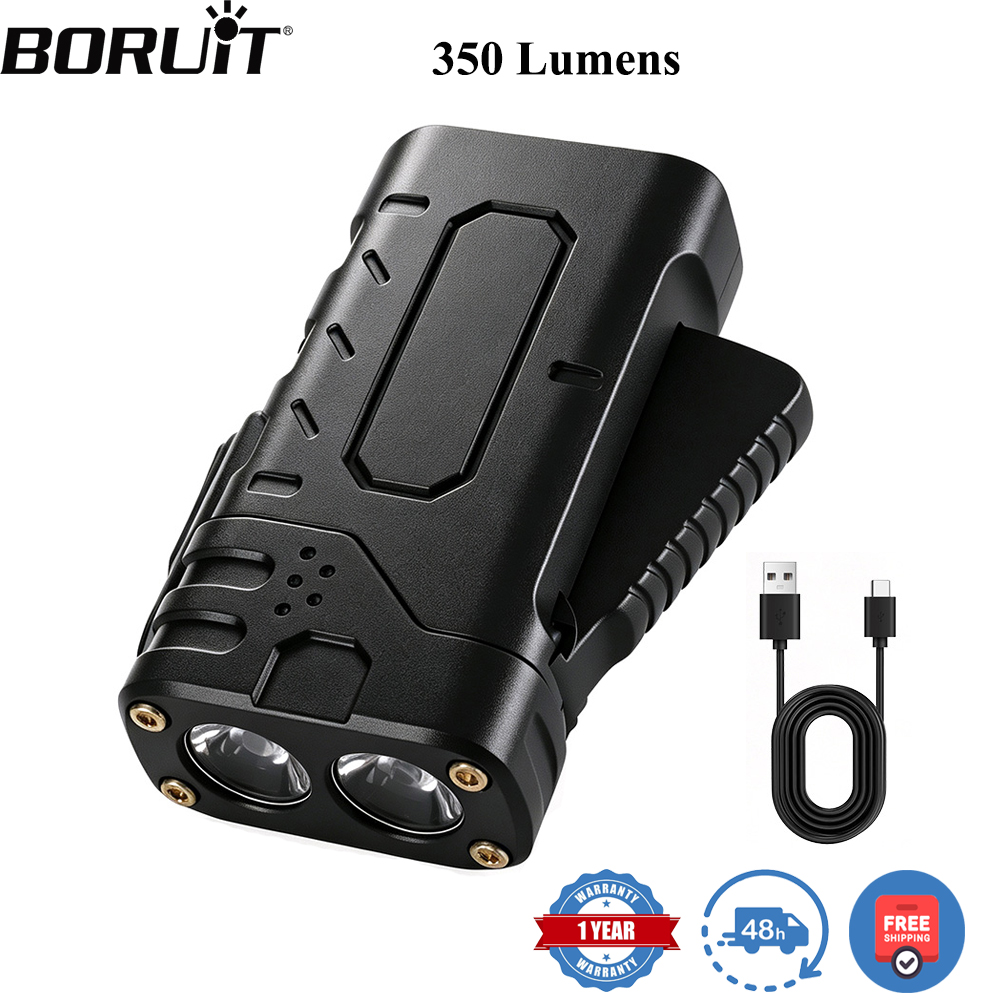 Outdoor Adventure Camp - BORUIiT Ручной фонарь EDC с LED-подсветкой,