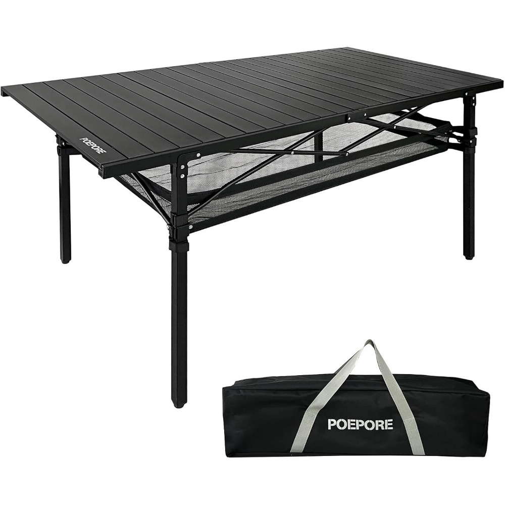 Outdoor Adventure Table With Storage - Складной алюминиевый походный стол с местом