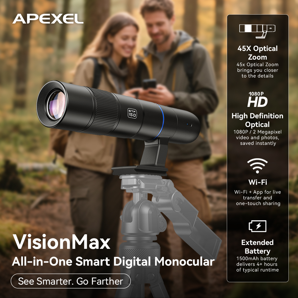 Монокуляр APEXEL VisionMax с 4 – обзор и цена Outdoor Adventure Watches