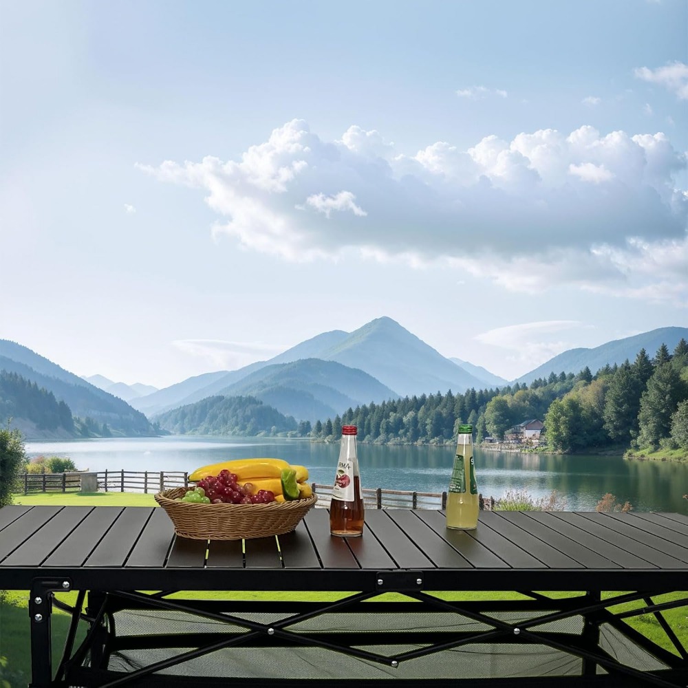 Складной алюминиевый походный  – обзор и цена Outdoor Adventure Table With Storage