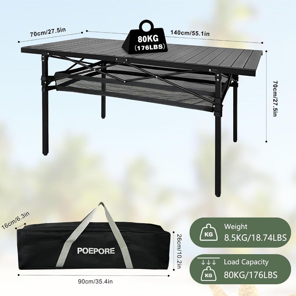 Складной алюминиевый походный  – обзор и цена Outdoor Adventure Table With Storage