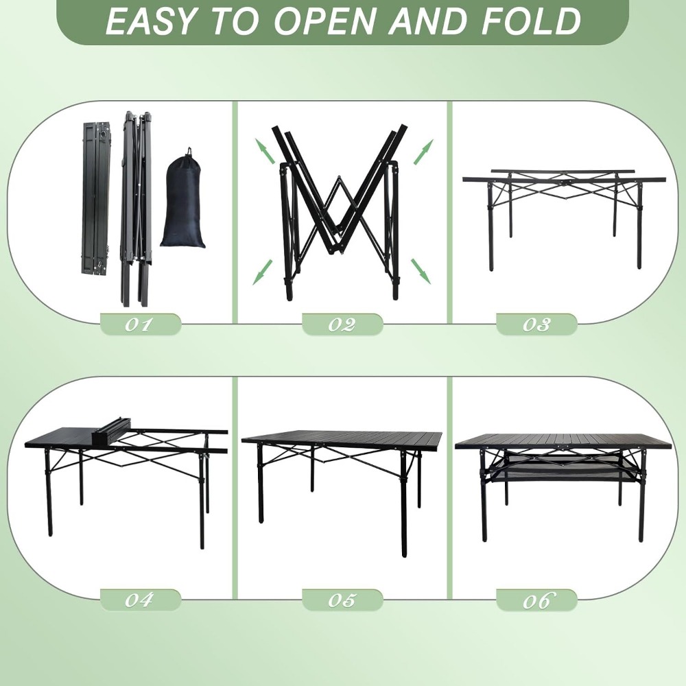 Складной алюминиевый походный  – обзор и цена Outdoor Adventure Table With Storage